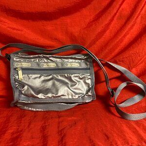 LeSportSac Blue/Silver Bag NWOT